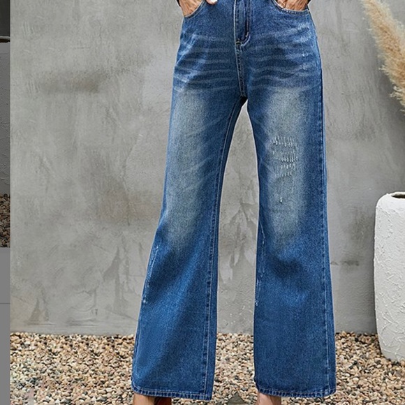 Bootcut Faded Jeans - Picture 1 of 2